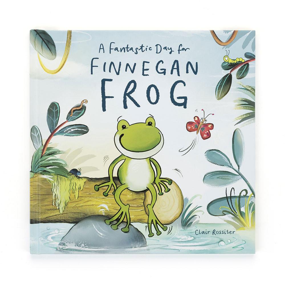 Jellycat A Fantastic Day for Finnegan Frog Book 26cm x 26cm x 1cm Baby & Books Grün | Deutschland  074-VWOINZ