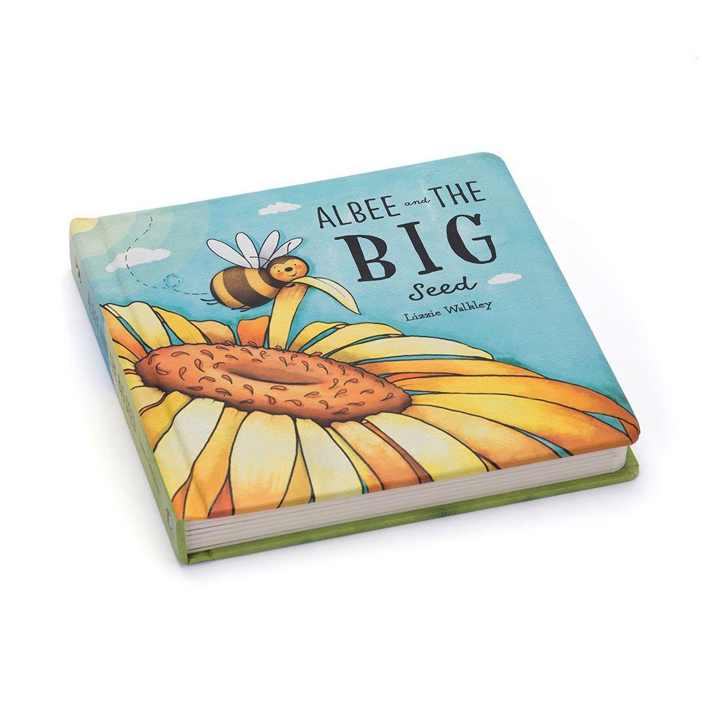 Jellycat Albee And The Big Seed Book 21cm x 21cm x 2cm Baby & Books Gelb | Deutschland  459-WMANEB