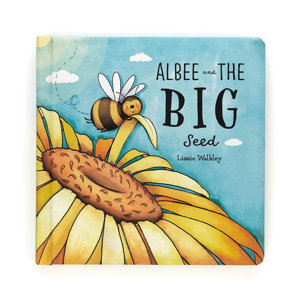 Jellycat Albee And The Big Seed Book 21cm x 21cm x 2cm Baby & Books Gelb | Deutschland  459-WMANEB