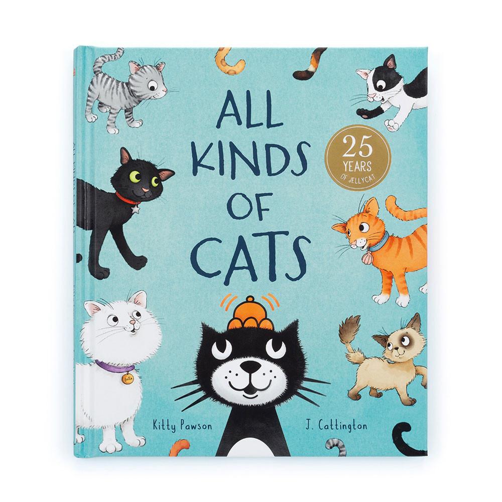 Jellycat All Kinds of Cats Book 22cm x 19cm x 1cm Baby & Books Blau | Deutschland  032-OQCMHX