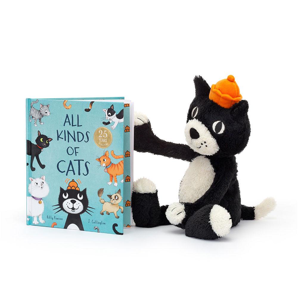 Jellycat All Kinds of Cats Book and Jellycat Jack Medium Discover Schwarz | Deutschland  476-OYXQAI