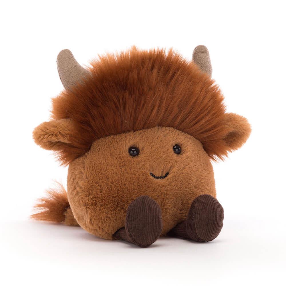 Jellycat Amuseabean Highland Cow 12cm x 9cm x 6cm Animals Braun | Deutschland  185-MBDRUS
