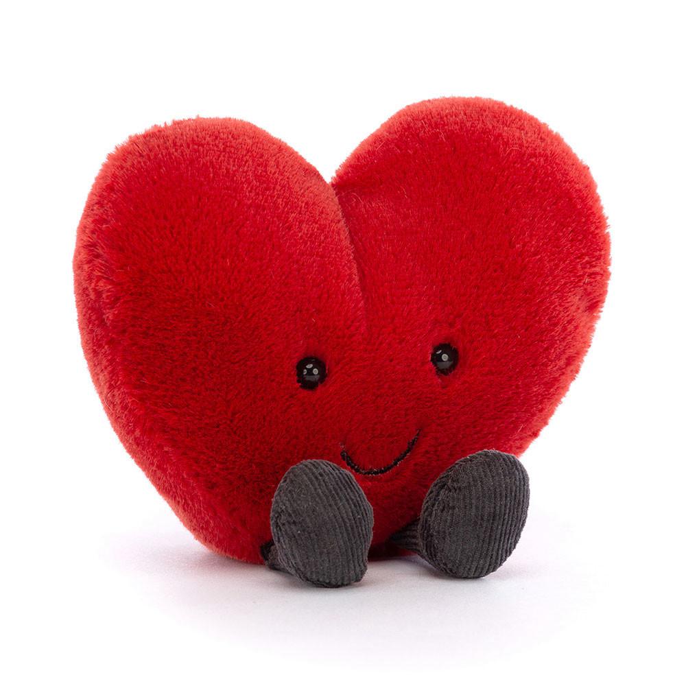 Jellycat Amuseable Heart 17cm x 19cm x 7cm Amuseables Rot | Deutschland  298-VLNMPY