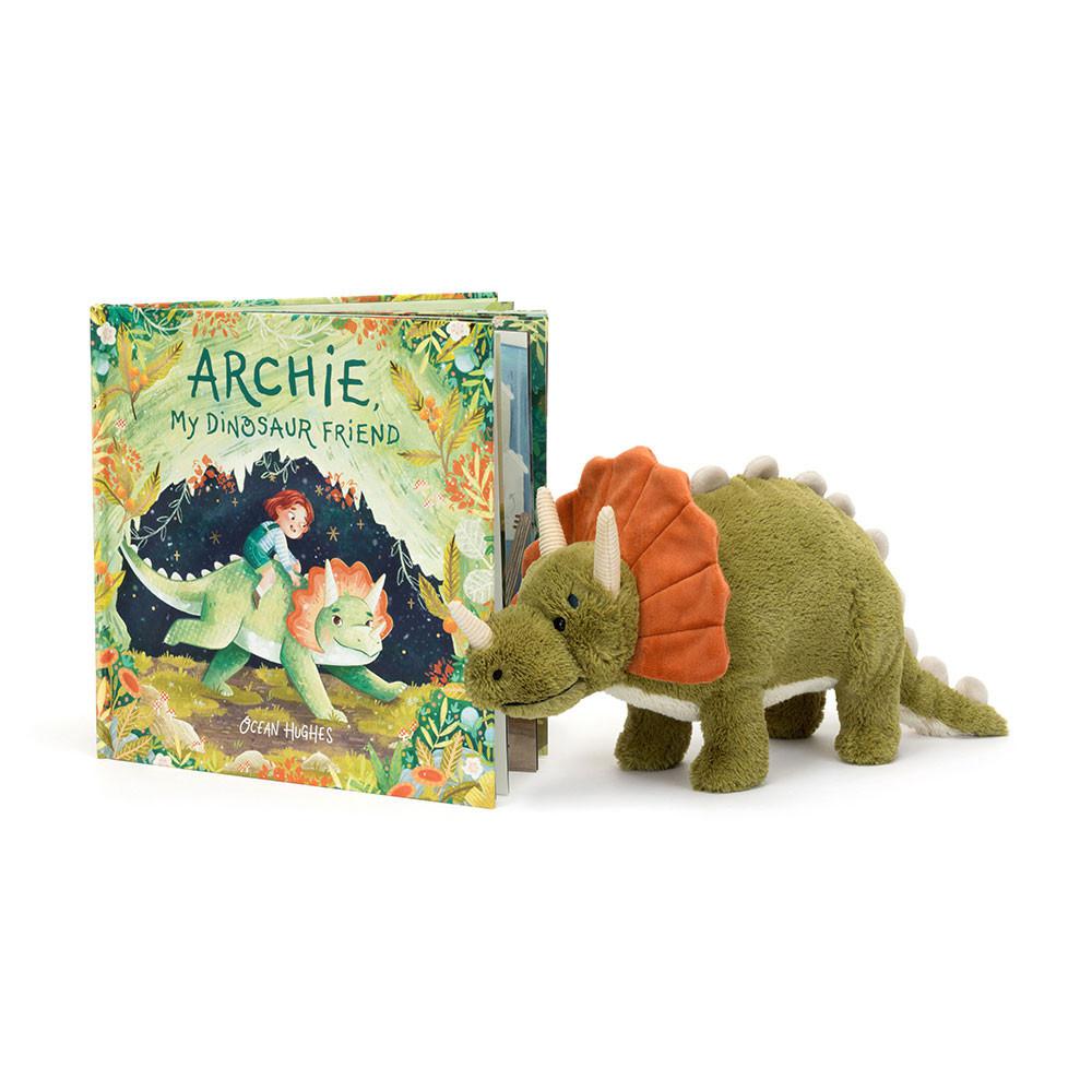 Jellycat Archie, My Dinosaur Friend Book and Archie Dinosaur Discover Grün | Deutschland  259-EOUXDV