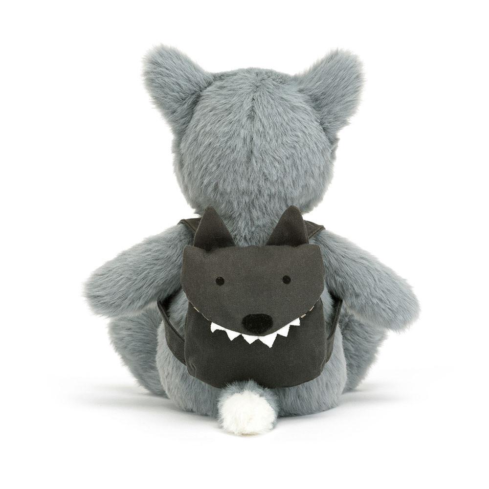 Jellycat Backpack Wolf 22cm x 9cm x 8cm Animals Grau | Deutschland  850-APVLJY
