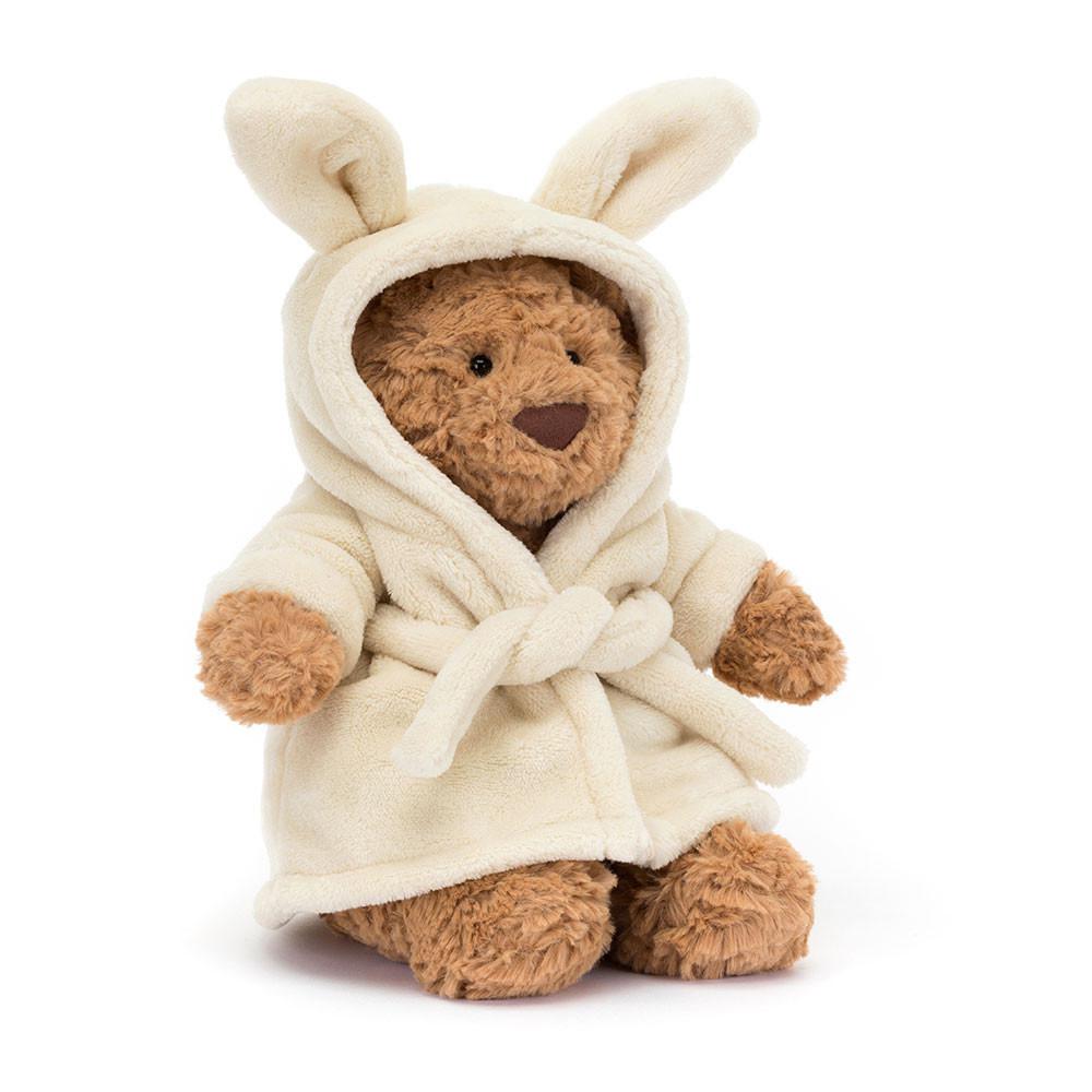 Jellycat Bartholomew Bear Bathrobe 26cm x 12cm x 8cm Animals Braun | Deutschland  502-GPMBFJ