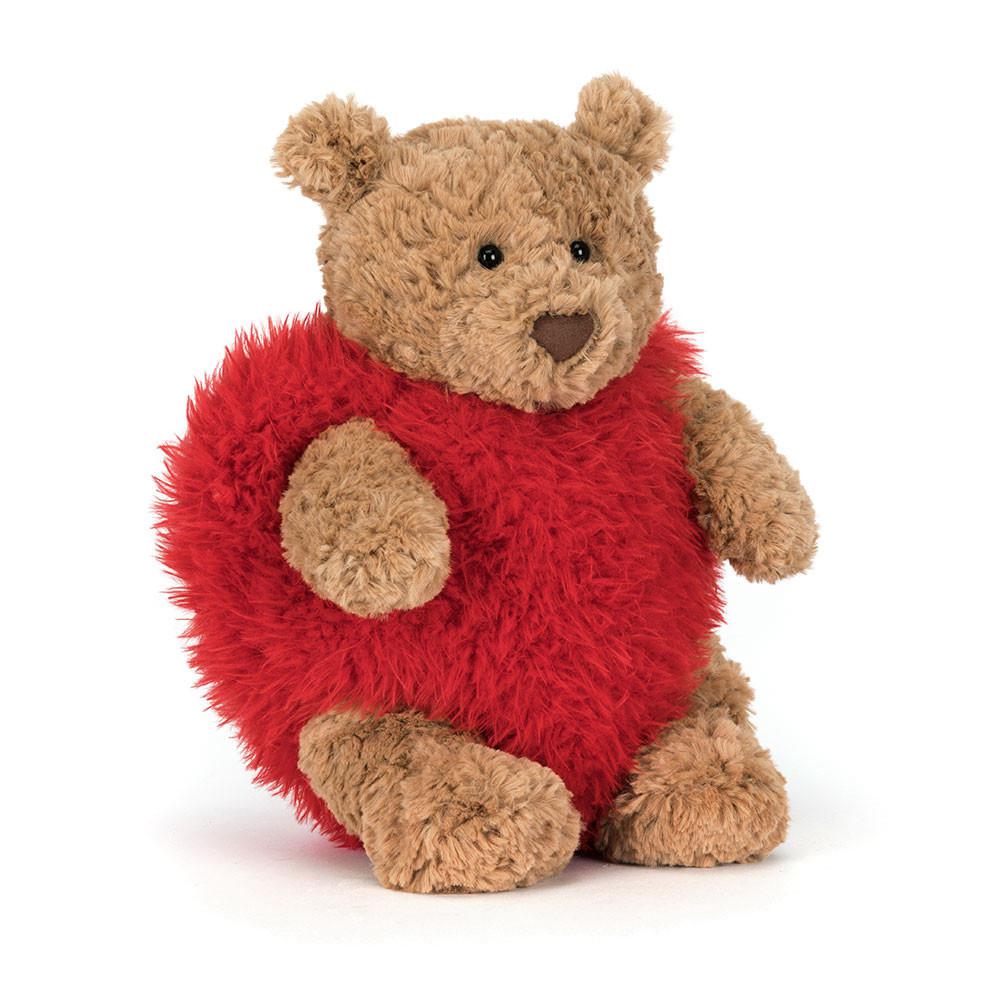 Jellycat Bartholomew Bear \'Heartthrob\' 26cm x 12cm x 8cm Animals Braun | Deutschland  497-DWPECL