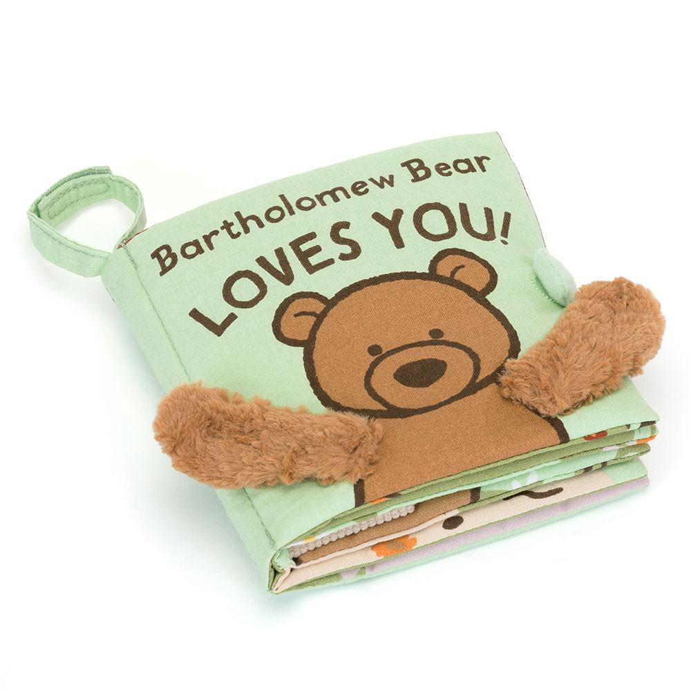 Jellycat Bartholomew Bear Loves You Book 15cm x 15cm x 5cm Baby & Books Braun | Deutschland  348-AOFVDB