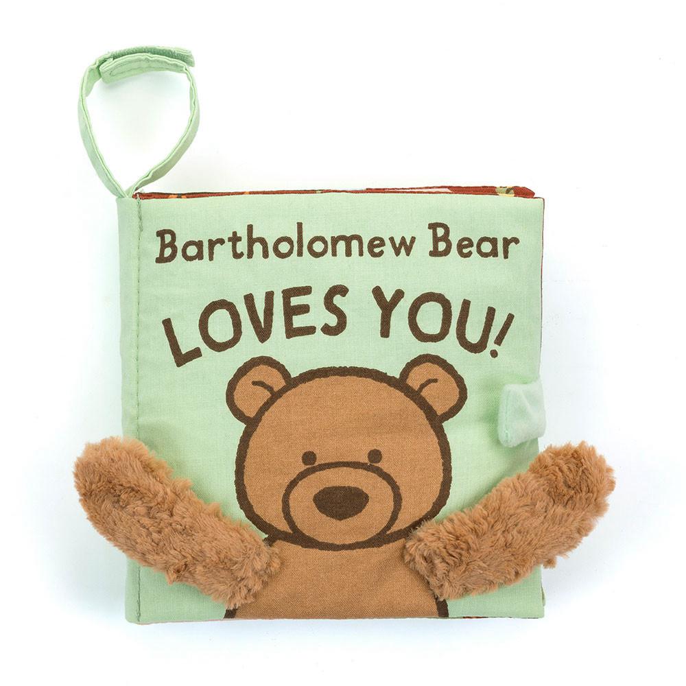 Jellycat Bartholomew Bear Loves You Book 15cm x 15cm x 5cm Baby & Books Braun | Deutschland  348-AOFVDB