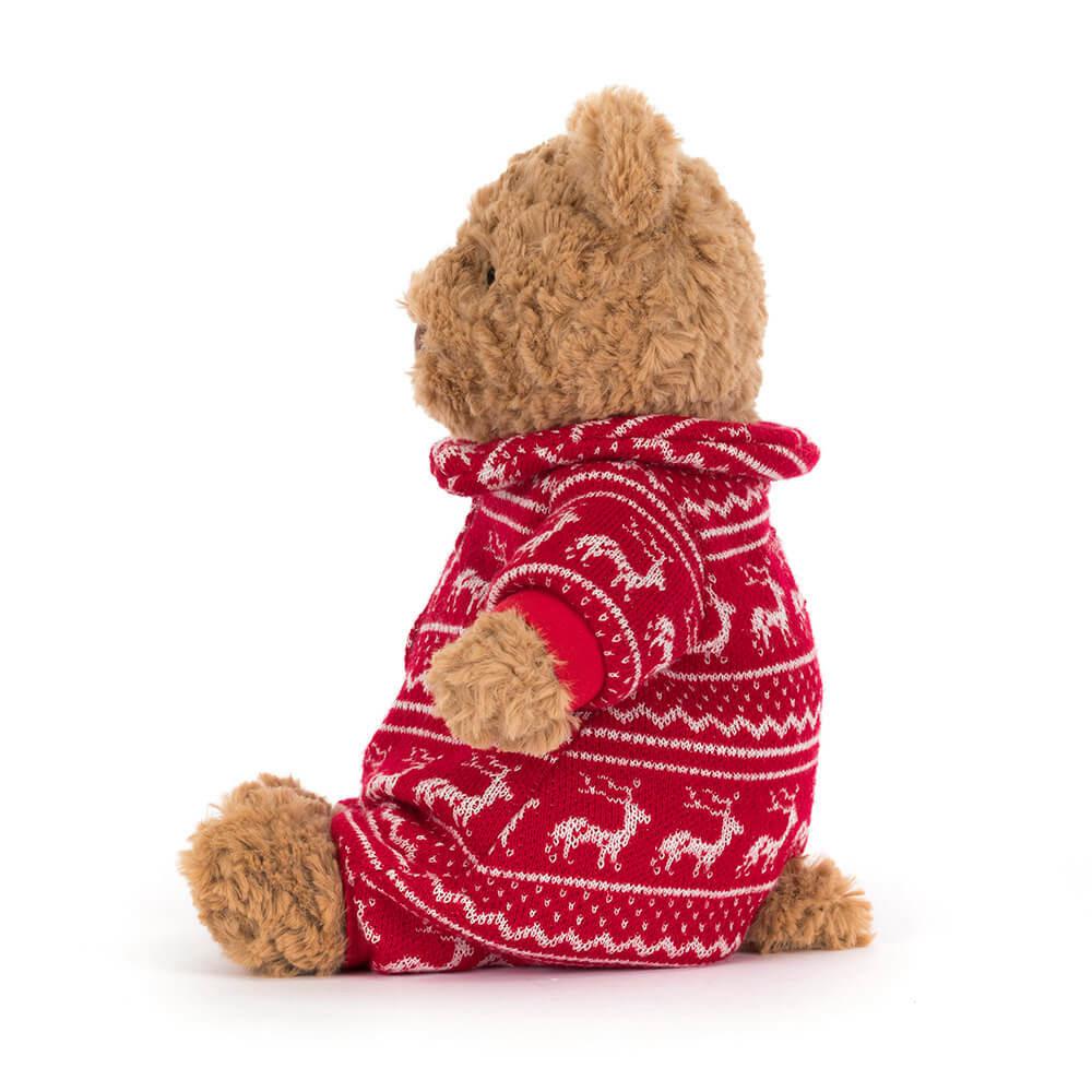 Jellycat Bartholomew Bear Winter Pyjamas 26cm x 12cm x 8cm Animals Braun | Deutschland  412-SLNXMA