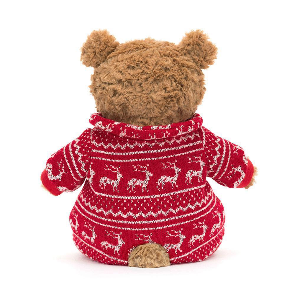 Jellycat Bartholomew Bear Winter Pyjamas 26cm x 12cm x 8cm Animals Braun | Deutschland  412-SLNXMA
