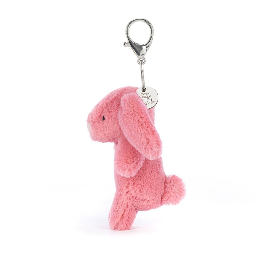 Jellycat Bashful Bunny 15cm x 4cm x 3cm Bag Charm Rosa | Deutschland  615-SWHCFT