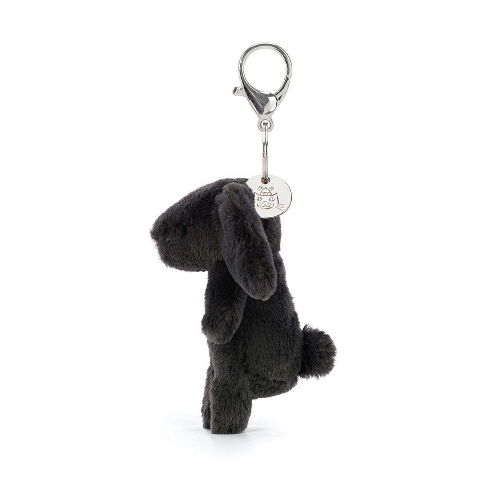Jellycat Bashful Bunny Inky 15cm x 4cm x 3cm Bag Charm Schwarz | Deutschland  972-GENCOF