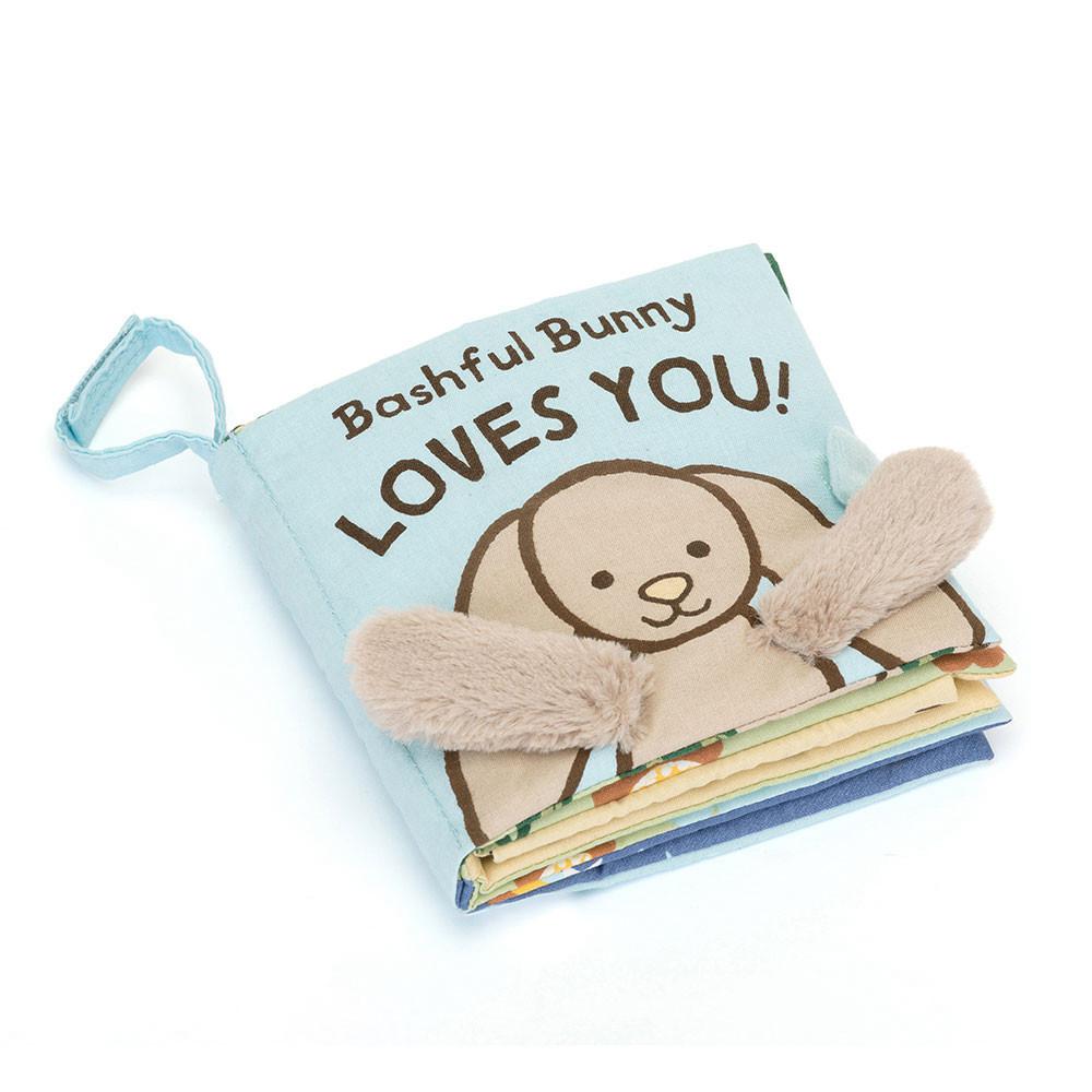 Jellycat Bashful Bunny Loves You Book 15cm x 15cm x 5cm Baby & Books Beige | Deutschland  296-PIGJYK