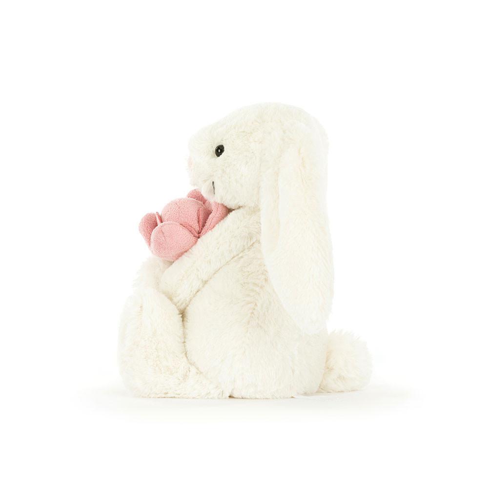 Jellycat Bashful Bunny 'Peony' 7.1in x 3.5in x 3.1in Animals Weiß | Deutschland  910-ENJSTQ