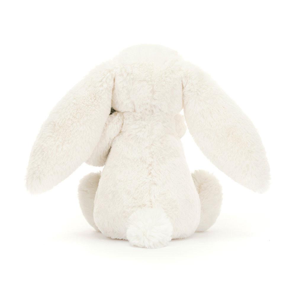 Jellycat Bashful Bunny with Christmas Tree 7.1in x 3.5in x 3.1in Animals Weiß | Deutschland  619-NUIXWR