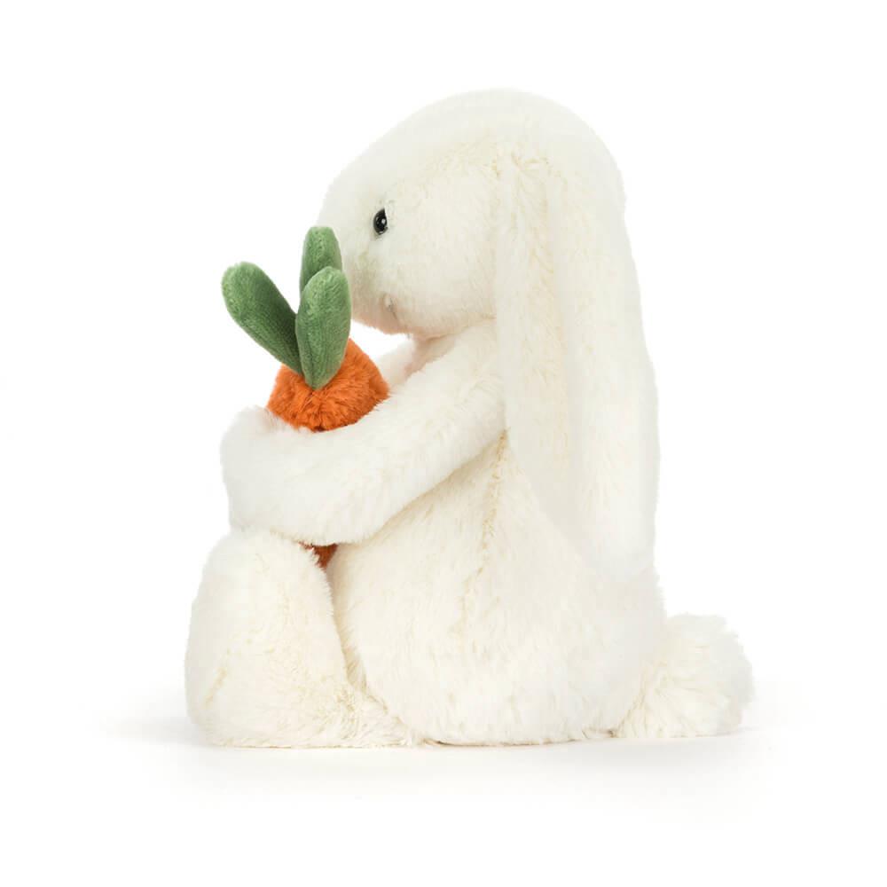 Jellycat Bashful Carrot Bunny 18cm x 9cm x 8cm Animals Weiß | Deutschland  713-LKMHPN