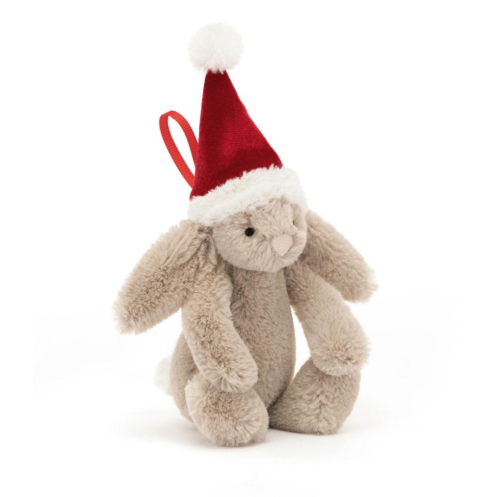 Jellycat Bashful Christmas Bunny Decoration 13cm x 6cm x 4cm Animals Beige | Deutschland  164-OUIZAX