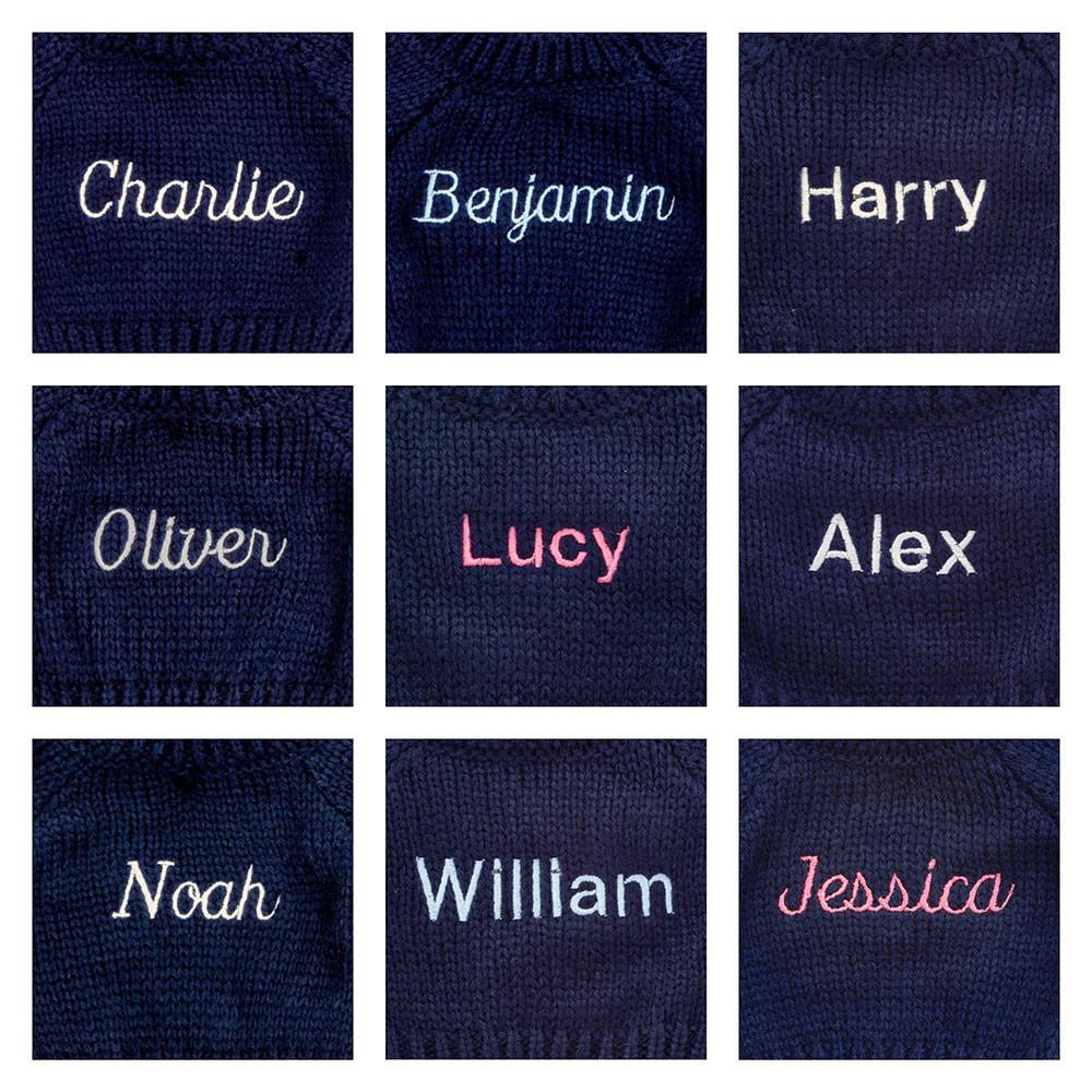 Jellycat Bashful Cream Bunny with Personalised Navy Jumper 31cm x 12cm x 9cm Discover Weiß | Deutschland  324-KUQPRL