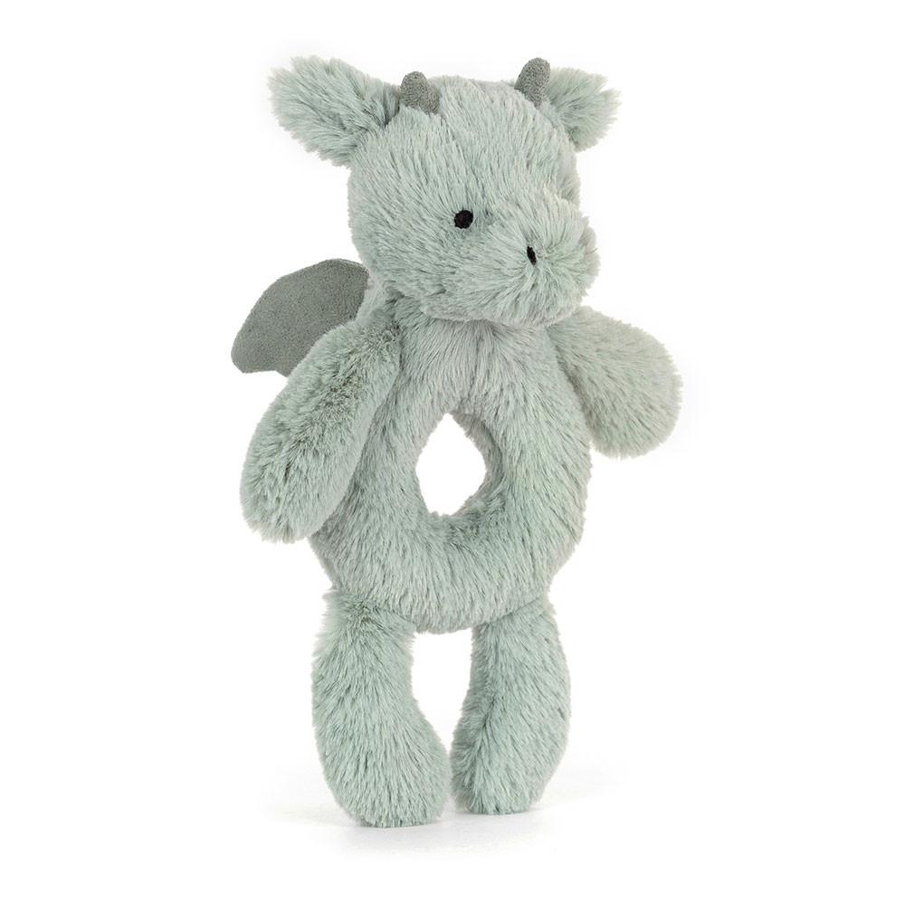 Jellycat Bashful Dragon Ring Rattle 18cm x 8cm x 2cm Baby & Books Grün | Deutschland  658-QKDSXF