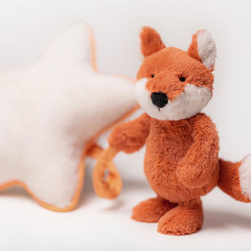 Jellycat Bashful Fox Cub Musical Pull 30cm x 20cm x 6cm Baby & Books Orange | Deutschland  742-UONRBJ
