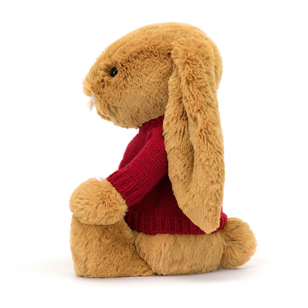 Jellycat Bashful Golden Bunny with Personalised Jumper 31cm x 12cm x 9cm Discover Gelb | Deutschland  453-OQGWDH