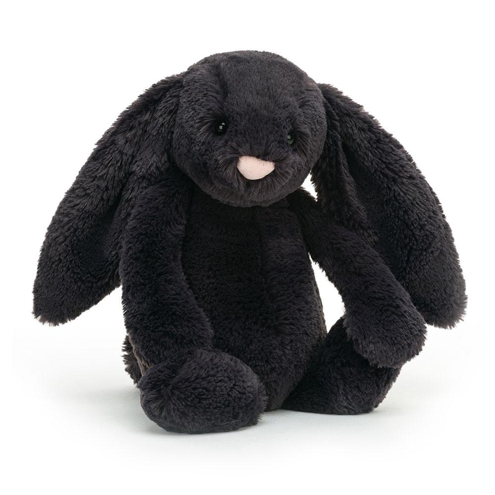 Jellycat Bashful Inky Bunny 31cm x 12cm x 9cm Animals Schwarz | Deutschland  391-YWPZAH