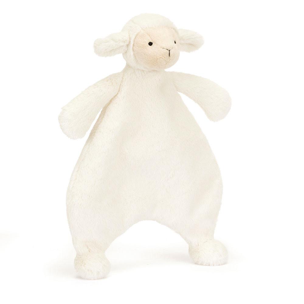 Jellycat Bashful Lamb Comforter 27cm x 20cm x 7cm Baby & Books Weiß | Deutschland  926-WZQJTK
