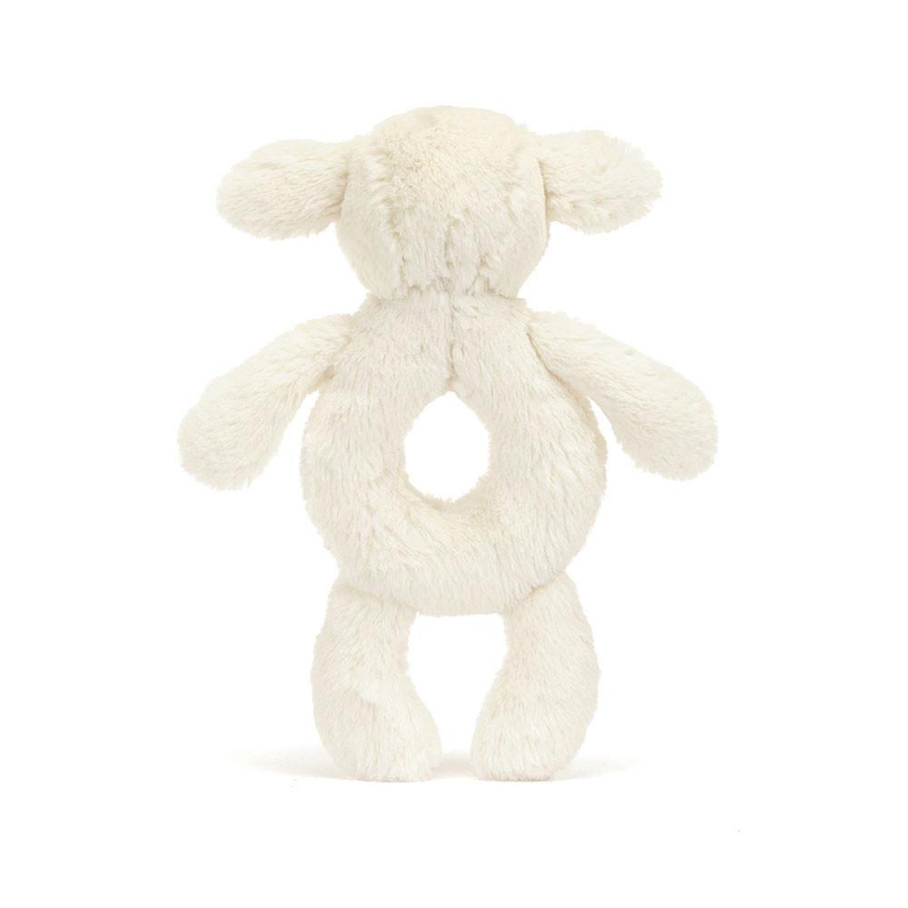 Jellycat Bashful Lamb Ring Rattle 18cm x 8cm x 2cm Baby & Books Weiß | Deutschland  806-DATIXM