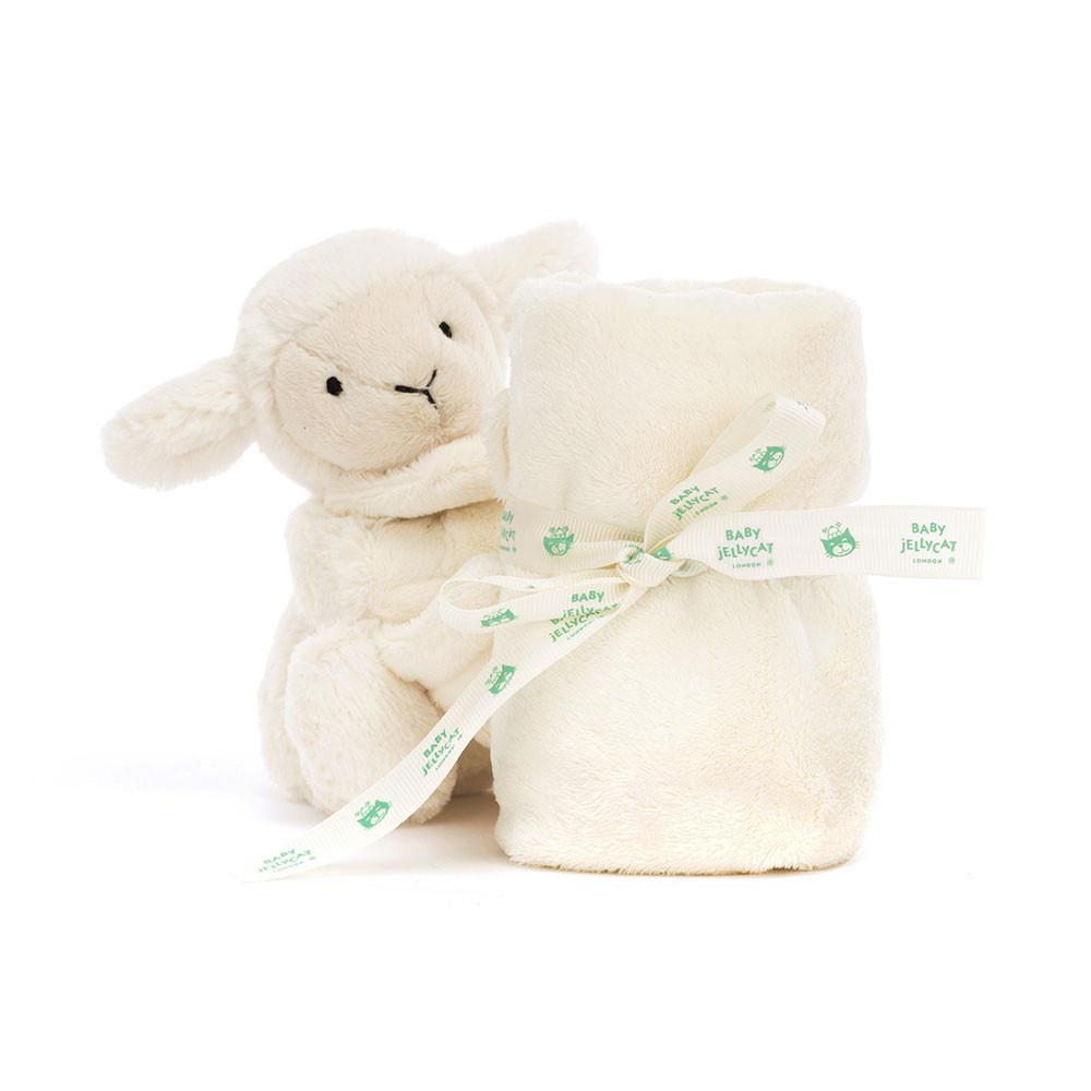 Jellycat Bashful Lamb Soother 15cm x 34cm x 34cm Baby & Books Weiß | Deutschland  043-UEALSP