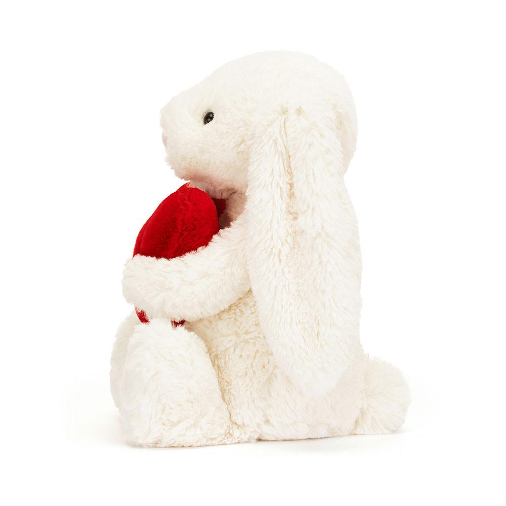 Jellycat Bashful Love Heart Bunny 31cm x 12cm x 9cm Animals Weiß | Deutschland  724-FRXLQU