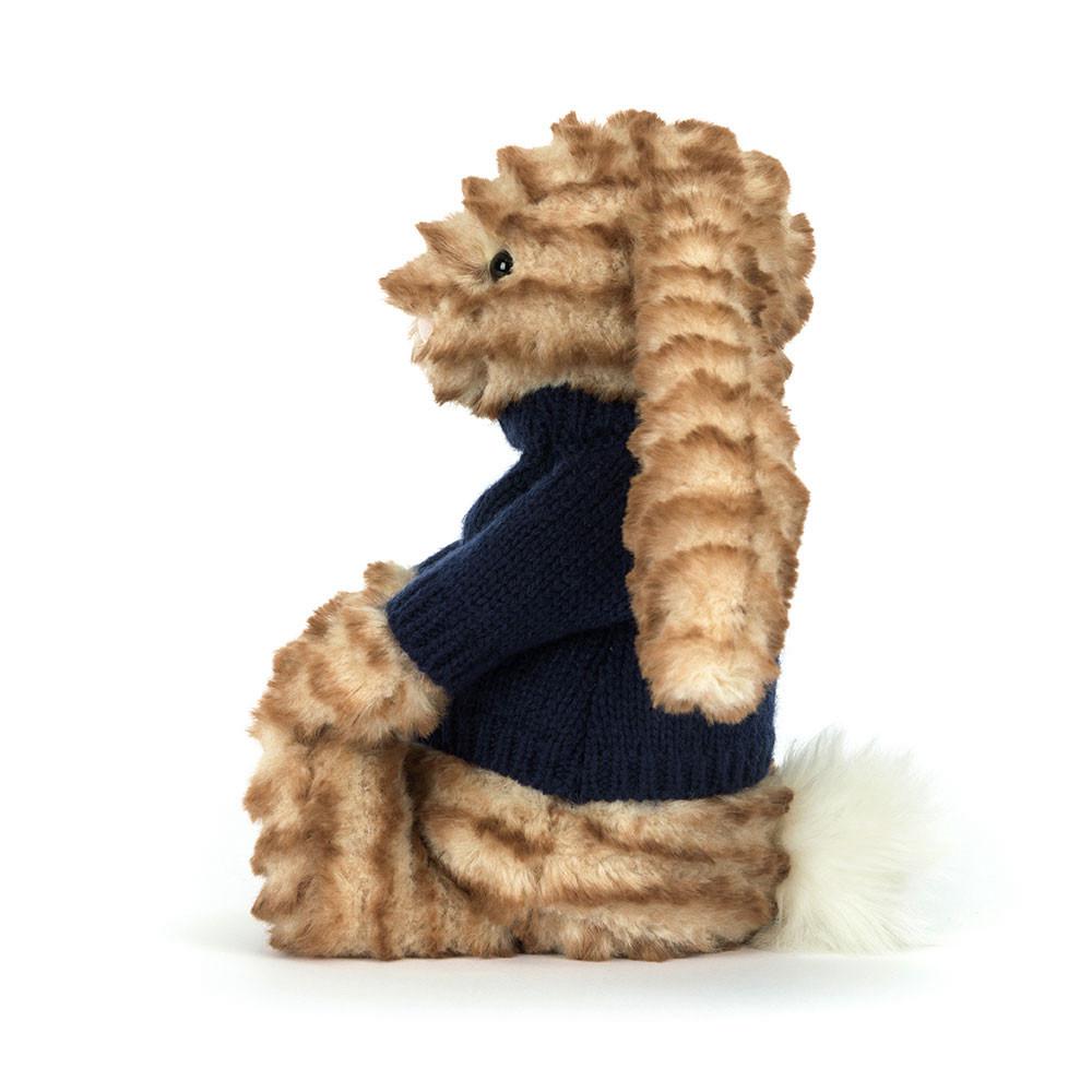 Jellycat Bashful Luxe Bunny Juniper with Personalised Navy Jumper 31cm x 12cm x 9cm Discover Braun | Deutschland  762-FQCHUW