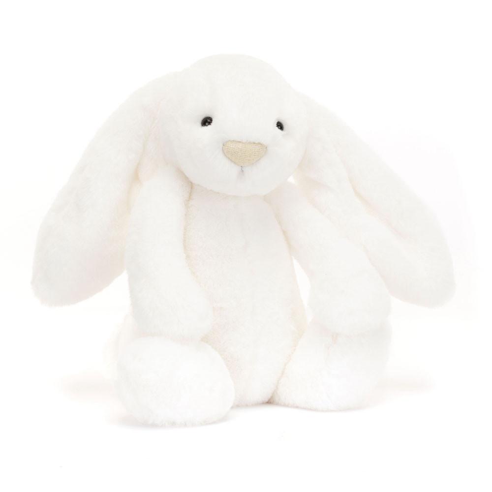 Jellycat Bashful Luxe Bunny Luna 31cm x 12cm x 9cm Animals Weiß | Deutschland  147-KGPYHC
