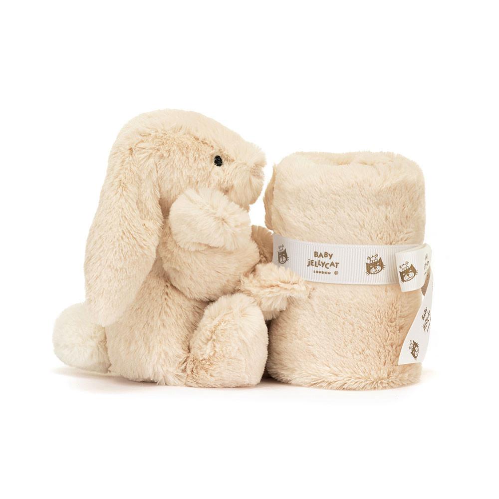 Jellycat Bashful Luxe Bunny Soother 15cm x 34cm x 34cm Baby & Books Weiß | Deutschland  503-RIQPUS