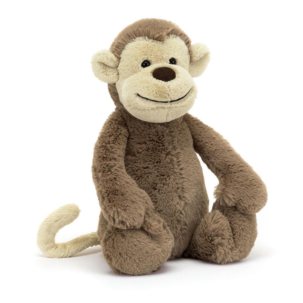 Jellycat Bashful Monkey 31cm x 12cm x 9cm Animals Braun | Deutschland  857-DVTZGN