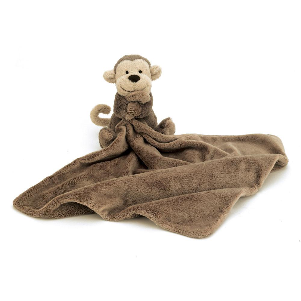 Jellycat Bashful Monkey Soother 15cm x 34cm x 34cm Baby & Books Braun | Deutschland  654-ZJIFUH