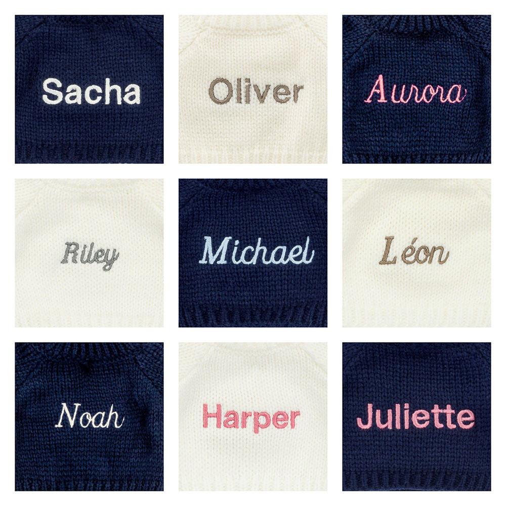 Jellycat Bashful Moss Bunny with Personalised Navy Jumper 31cm x 12cm x 9cm Discover Grün | Deutschland  315-FTLBGY