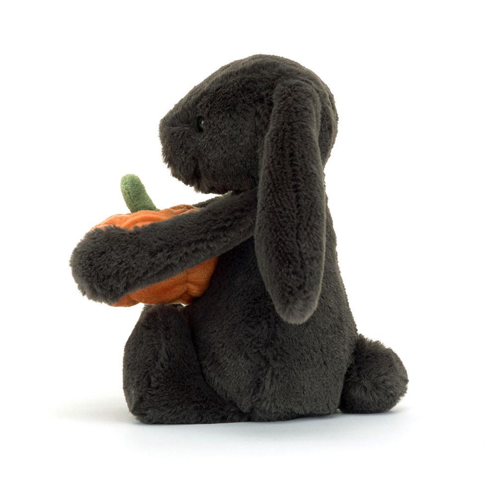 Jellycat Bashful Pumpkin Bunny 31cm x 12cm x 9cm Animals Schwarz | Deutschland  841-WJQBKG