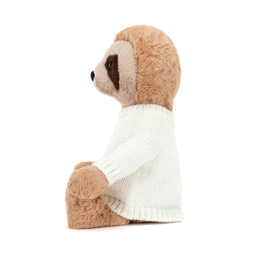 Jellycat Bashful Sloth with Personalised Cream Jumper 28cm x 10cm x 7cm Discover Beige | Deutschland  295-WSBQYG