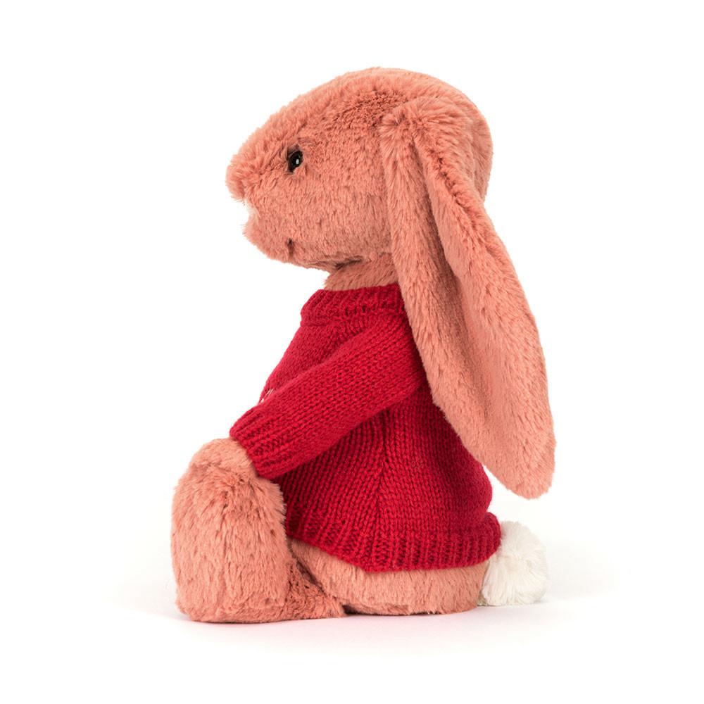 Jellycat Bashful Sorrel Bunny with Personalised Jumper 31cm x 12cm x 9cm Discover Orange | Deutschland  176-VBLONZ