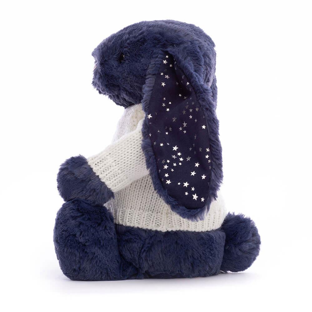 Jellycat Bashful Stardust Bunny with Personalised Cream Jumper 31cm x 12cm x 9cm Discover Blau | Deutschland  786-AYLCEU