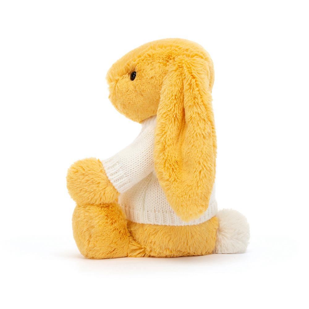 Jellycat Bashful Sunshine Bunny with Personalised Cream Jumper 31cm x 12cm x 9cm Discover Gelb | Deutschland  095-QWASOU
