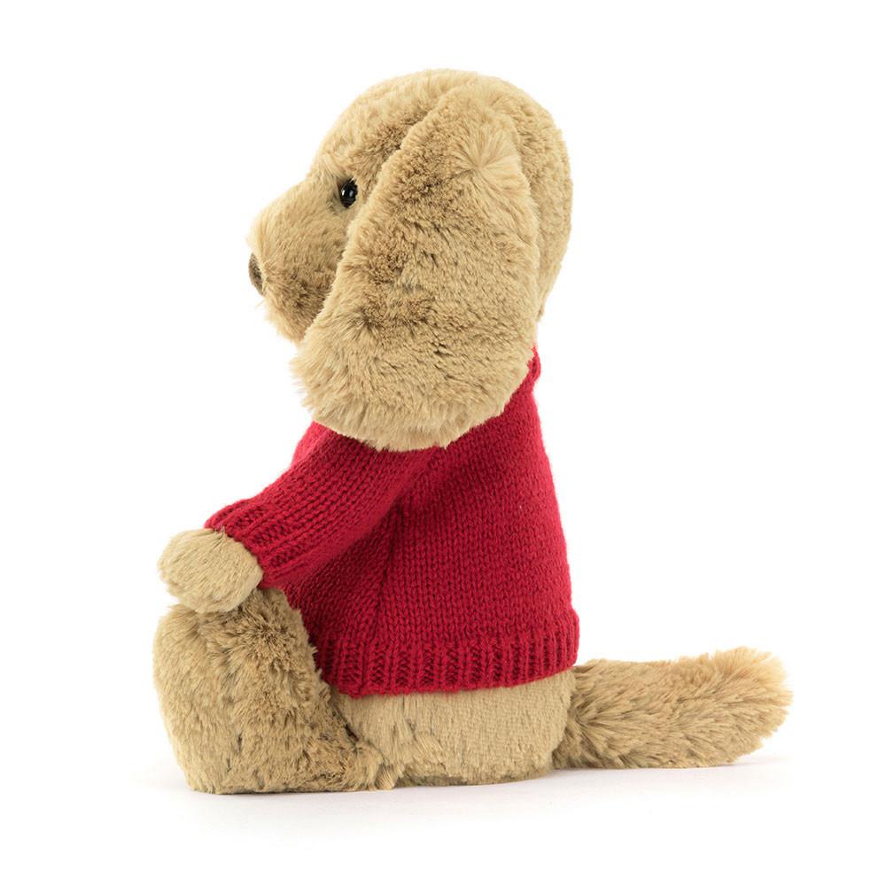 Jellycat Bashful Toffee Puppy with Personalised Jumper 31cm x 12cm x 9cm Discover Braun | Deutschland  854-HCDQML