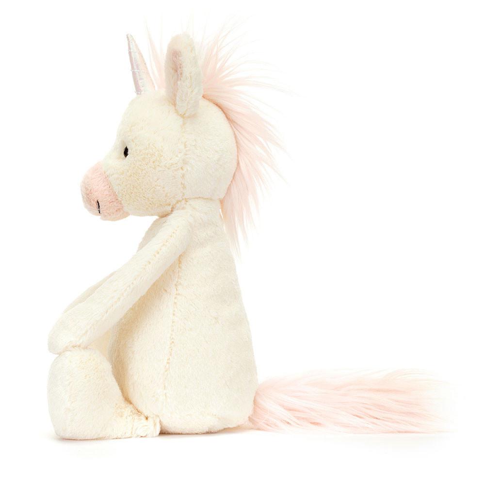 Jellycat Bashful Unicorn 31cm x 12cm x 9cm Animals Weiß | Deutschland  954-OKHUQB