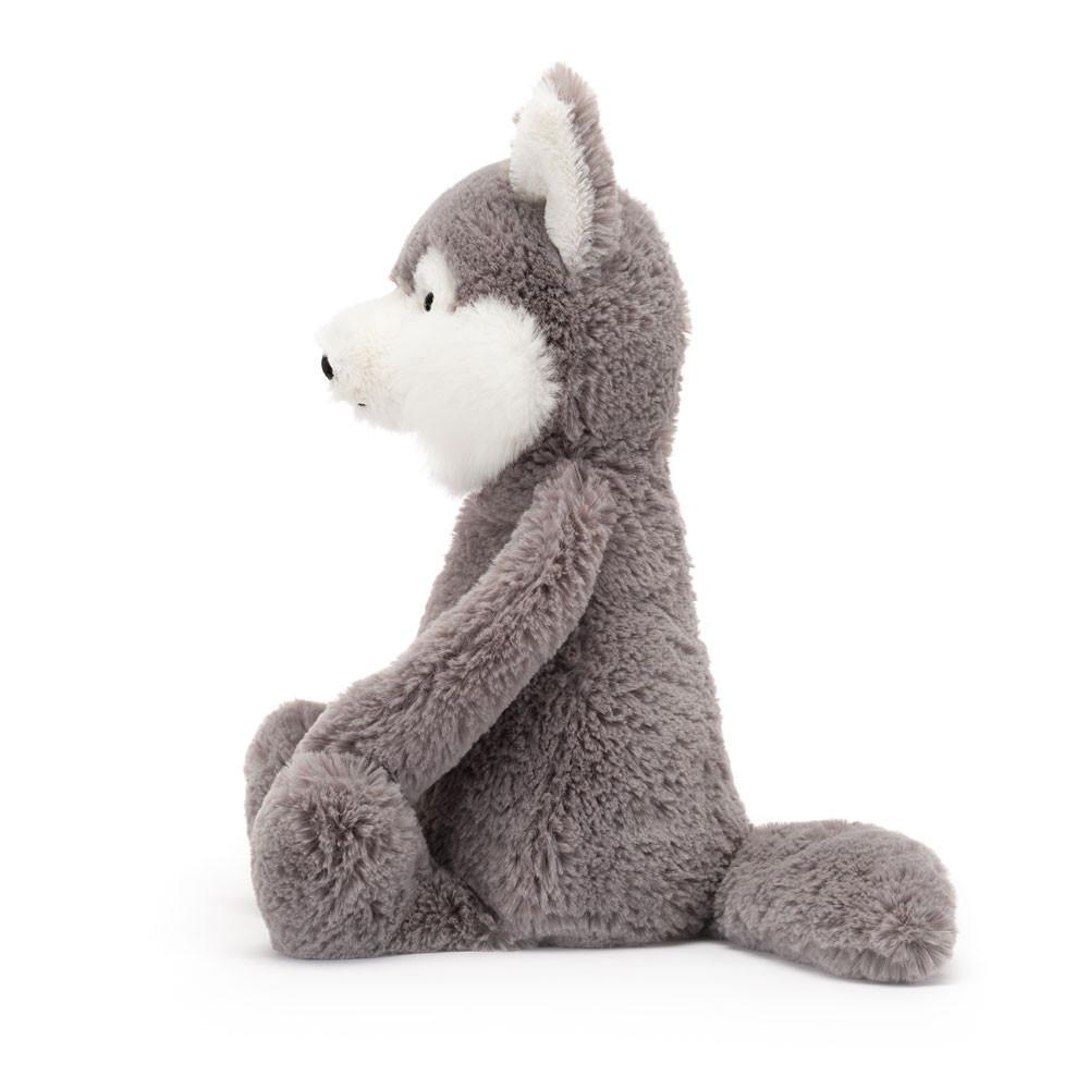 Jellycat Bashful Wolf 31cm x 12cm x 9cm Animals Grau | Deutschland  403-UWVOFZ
