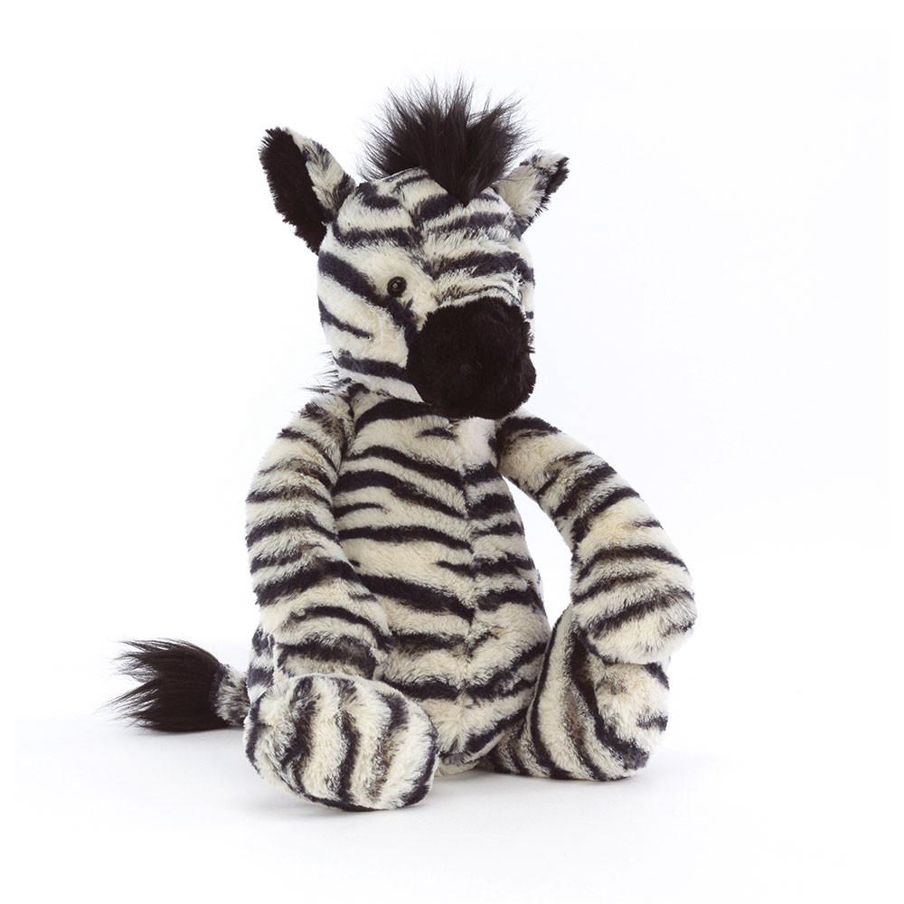 Jellycat Bashful Zebra 31cm x 12cm x 9cm Animals Weiß | Deutschland  795-JYASNE
