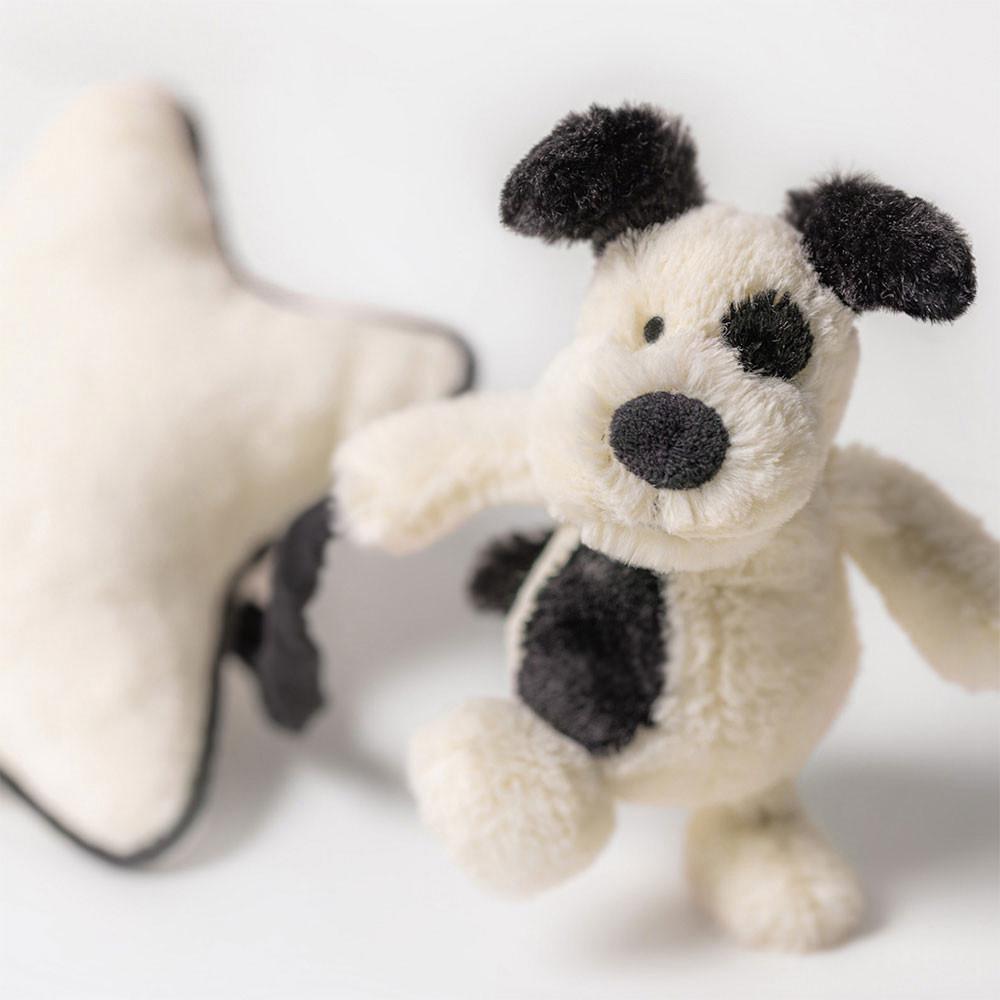 Jellycat Bashful & Cream Puppy Musical Pull 30cm x 20cm x 6cm Baby & Books Weiß | Deutschland  314-EDRNFV