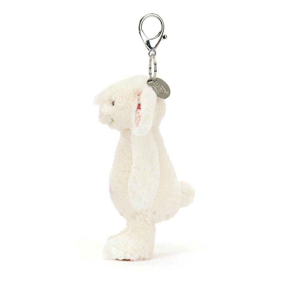 Jellycat Blossom Cream Bunny 'Berry' 17cm x 4cm x 3cm Bag Charm Weiß | Deutschland  829-RWSOIX