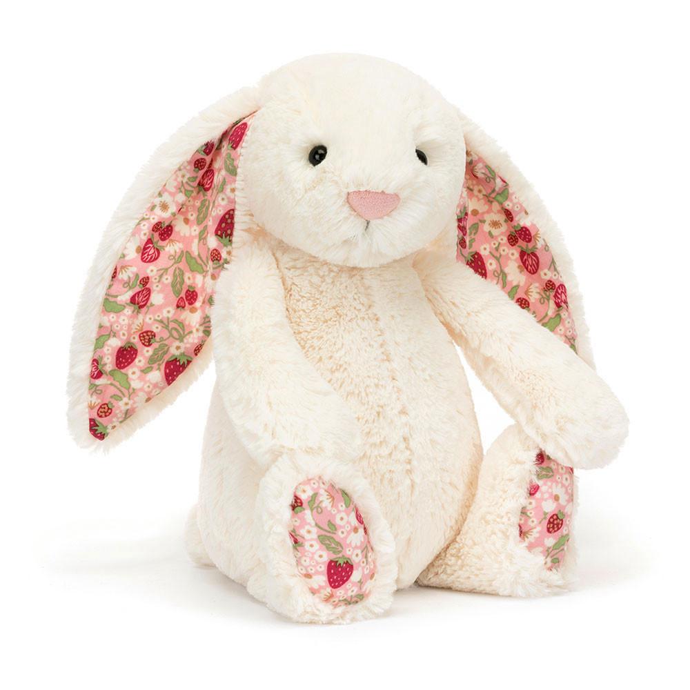 Jellycat Blossom Cream Bunny \'Berry\' 31cm x 12cm x 9cm Animals Weiß | Deutschland  042-VLJYHG
