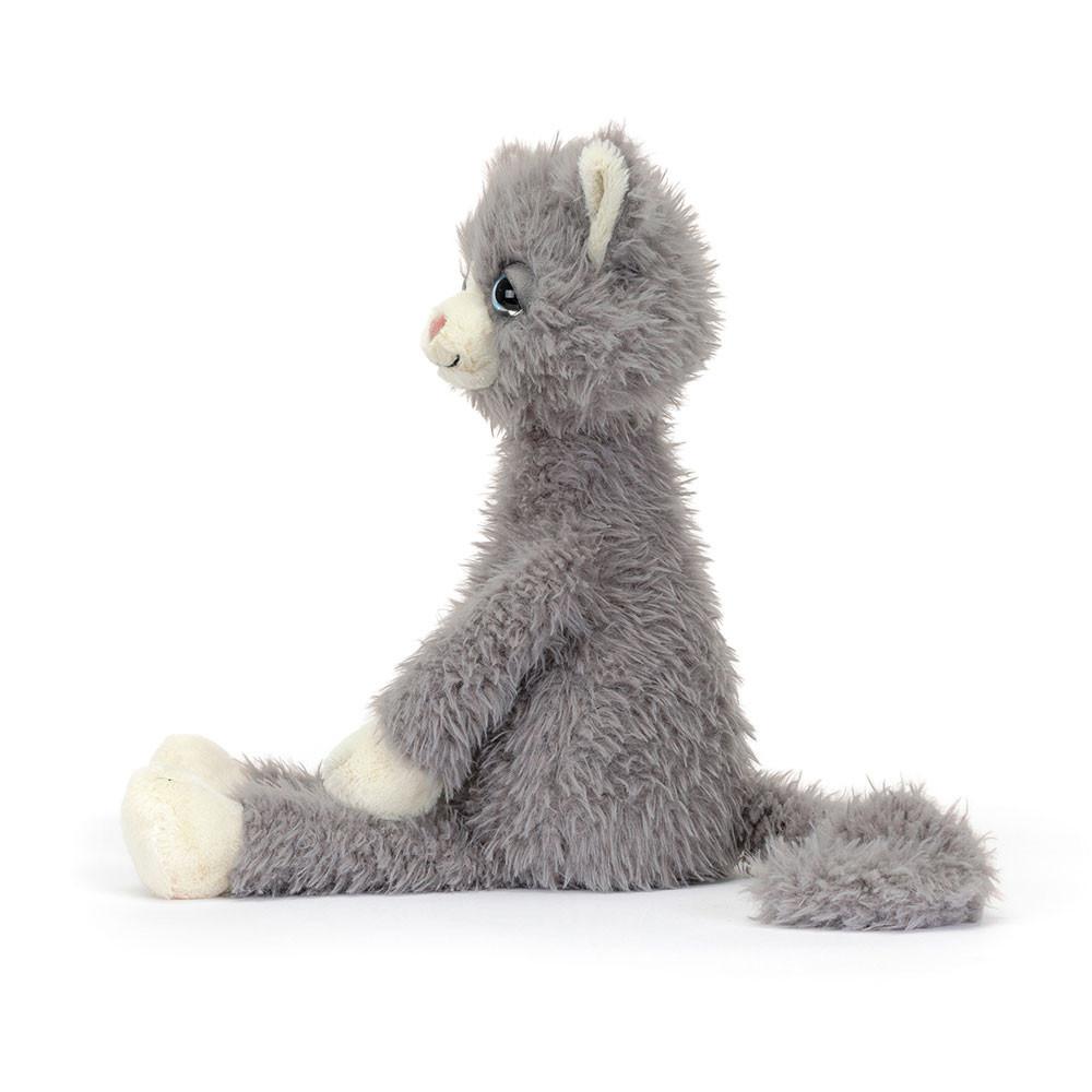 Jellycat Blowzy Belle Cat 16.9in x 3.9in x 5.1in Animals Grau | Deutschland  623-NPWDEM